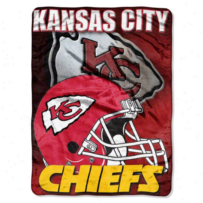 Kansas Ciity Chiefs 60x80 Aggression Raschel Throw