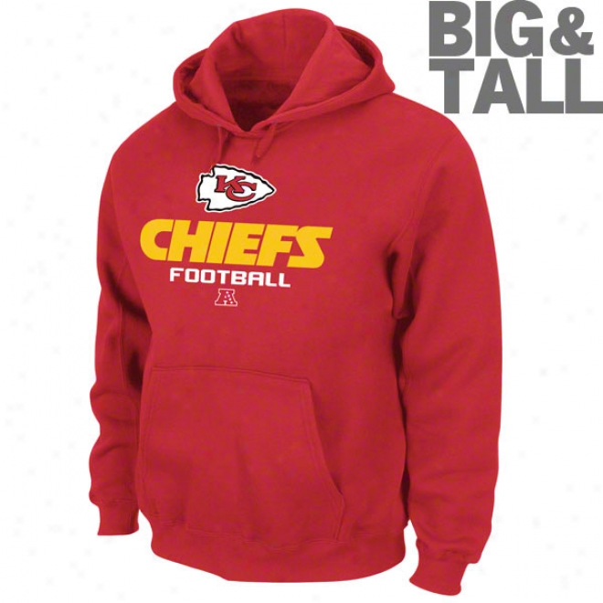 Kansas City Chiefs Big & Tall Critical Victory V Hooded Sweatshirt