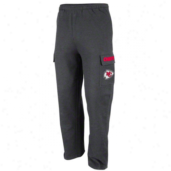 Kansas City Chiefs Charcoal Classic Cargo Flece Pants Ii