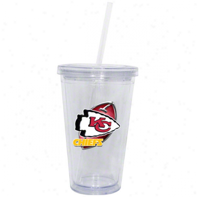 Kansas City Chiefs Double Wall Tumbler With Straw