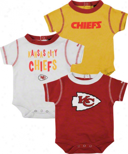 Kansas City Chiefs Infant 3-piece Creeper Set