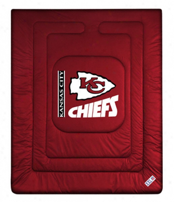 Kansas City Chiefs Locker Room Comforter - Full/queen Bed