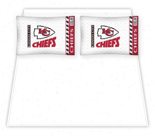 Kansas City Chiefs Micro Fiber Full Sheet Set
