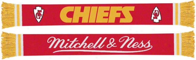 Kansas City Chiefs Mitchell & Ness Throwback Team Scarf