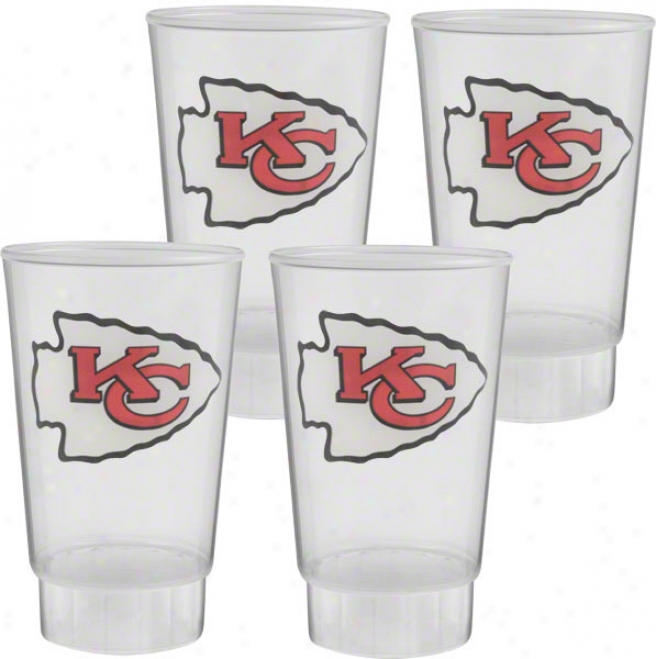 Kansas City Chiefs Plasruc Tumbler 4-pack