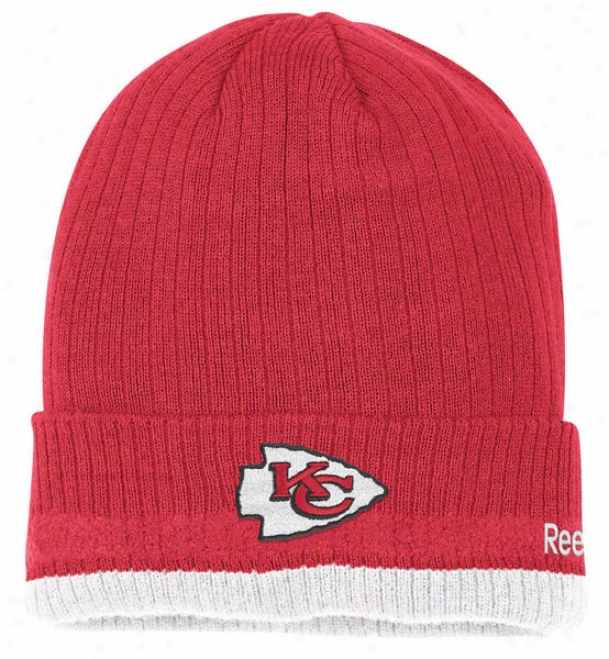 Kansas City Chiefs Reebok 2010 Coaches' Sideline Cuffed Knit Hat