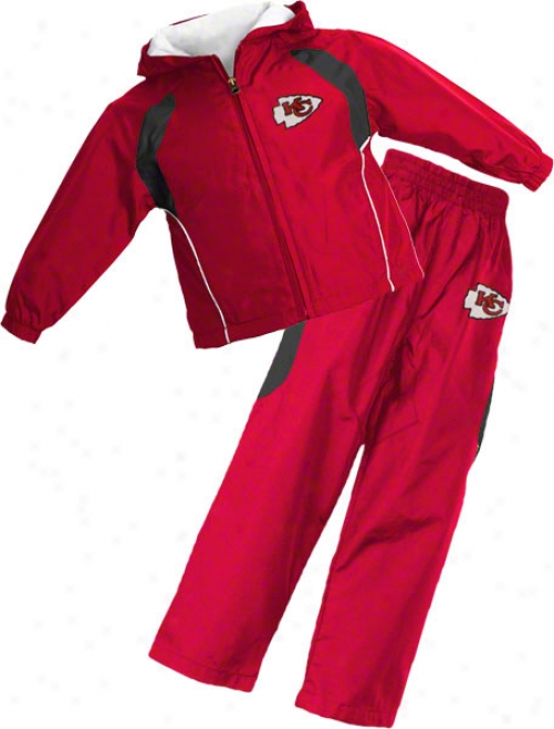 Kansas City Chiefs Toddler Full-zip Hooded Jacket And Pant Set