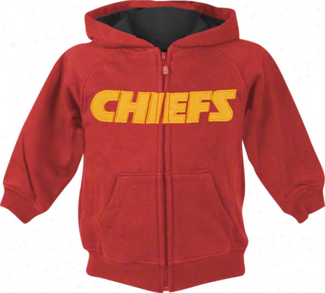 Kansas City Chiefs Toddler Sportsman Full-zip Fleece Hooded Sweatshirt