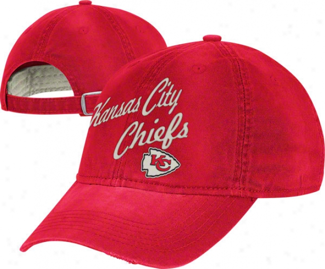 Kansas City Chiefs Vintage Hat: Lifestyle Slouch Adjustable Hat