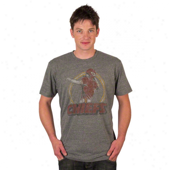 Kansas City Chiefs Vintage PlayerI mage Tri-blend T-shirt