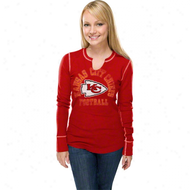 Kanxas City Chiefs Women's Gameday Gal Iii Red Long Sleeve Top