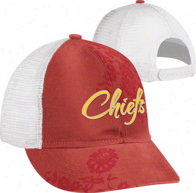 Kansas City Chiefs Women's Hat: Short Brim Adjustable Hat
