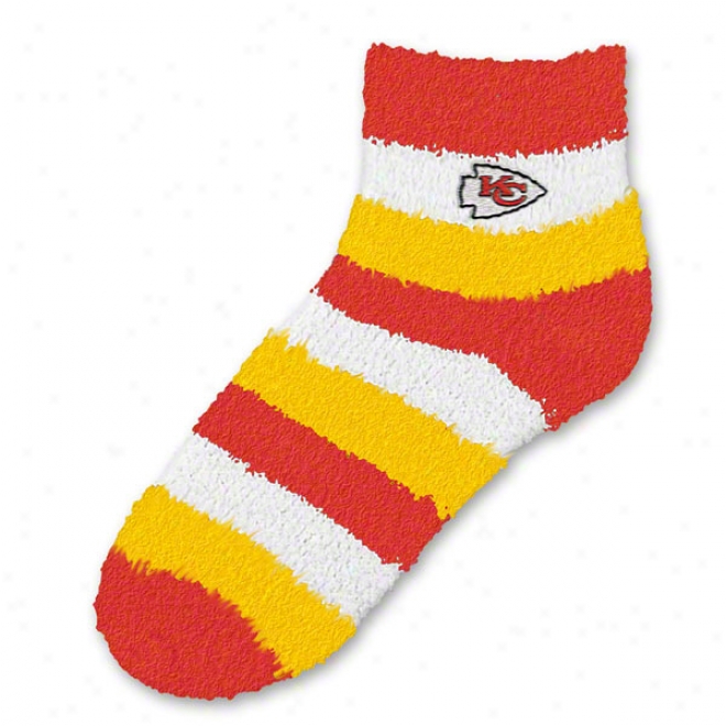 Kansas City Chiefs Women's Pro Stripe Sleep Soft Socks