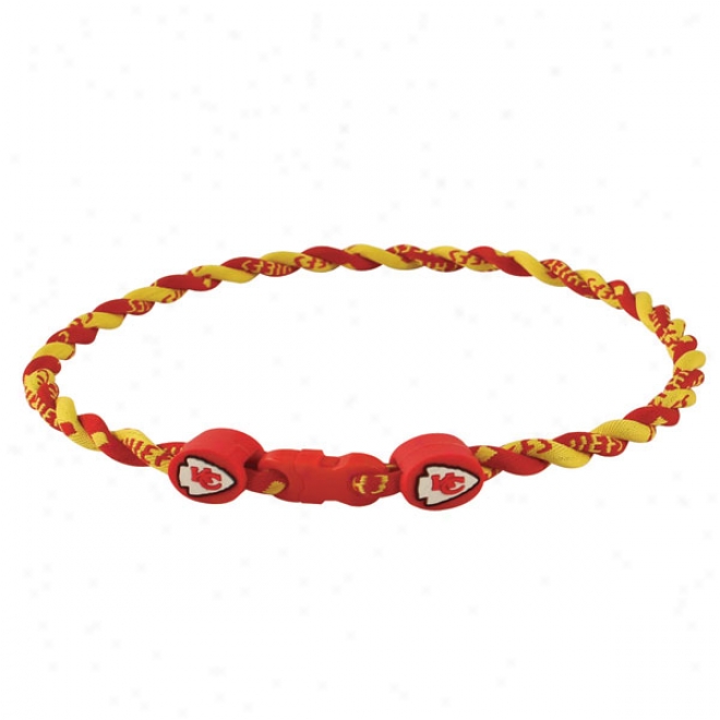 Kansas City Chiefs Youth Twist Titanium Necklace