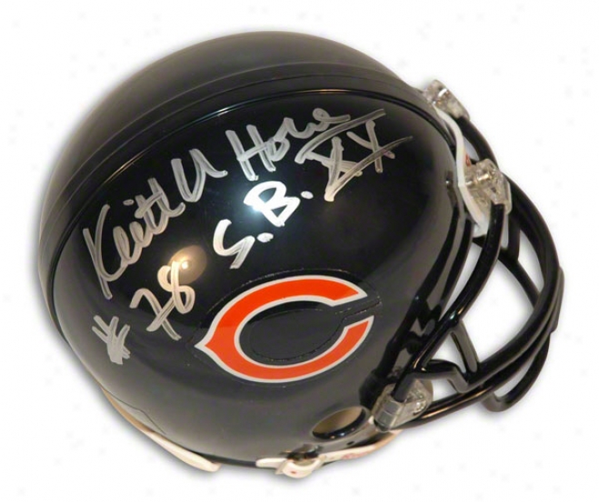 Keith Van Horn Autographed Chicago Bears Mini Helm Inscribed &quotsb xX Champsq&uot