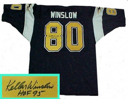 Kellen Winslow San Diego Chargers Autographed Throwback Jersey