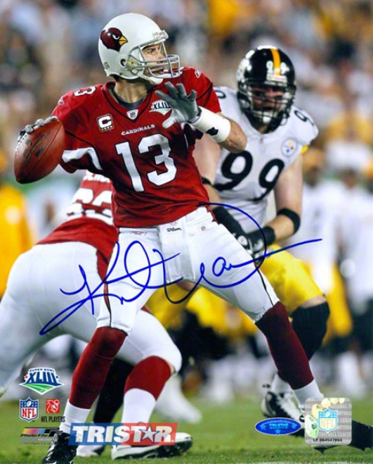 Kurt Warner Arizona Cardinals - Super Hollow Xllll - Autographed 8x10 Photograph