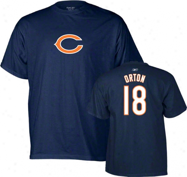 Kyle Orton Reebok Name And Number Chicago Bears T-shirt