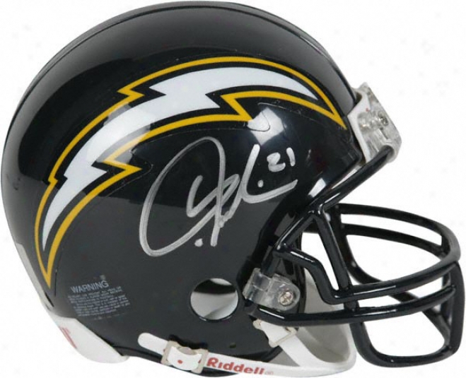 Ladainian Tomlinson Autographed Blue Mini Helmet