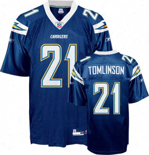 Ladainian Tomlinson Youth Jersey: Reebok Navy Replica #21 San Diego Chargers Jefsey