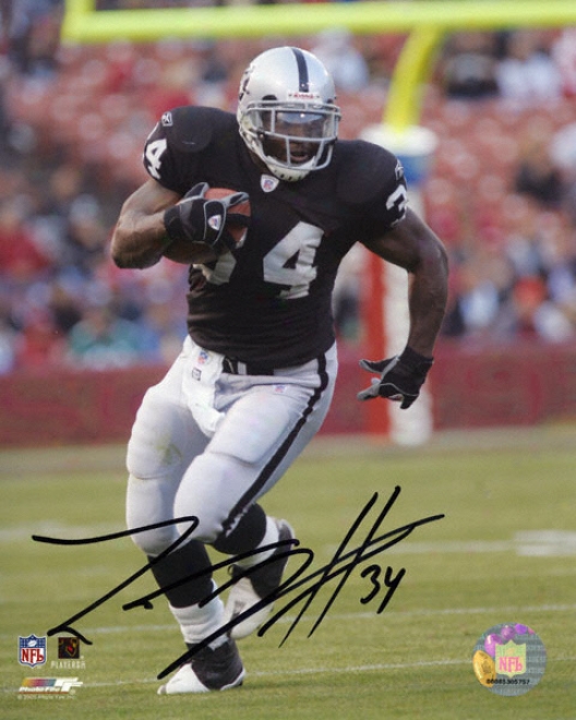 Lamont Jordan Oakland Raiders Autographed 8x10 Photograpph