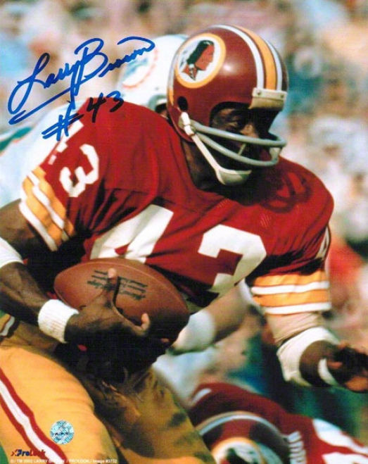 Larry Brown Autographed Washington Redskins 8x10 Photo Inzcribed &quot#43&quot