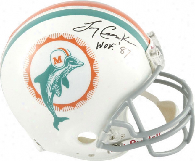 Larry Csonka Autographed Pro-libe Helmet  Details: Miami Dolphins, Authenti cRiddell Helmet, Hof 87 Inscription