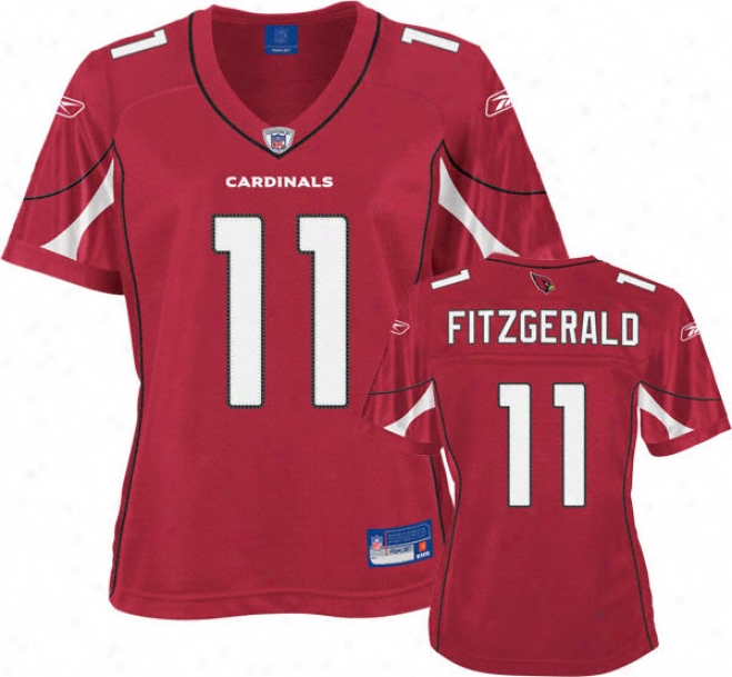 Larry Fitzgerald Red Reebok Premier Arizona Cardinals Women's Jersey