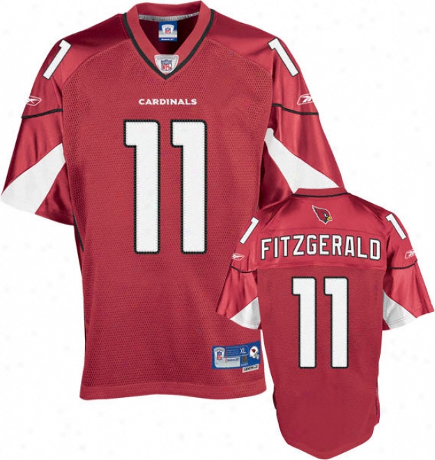 Larry Fitzberald Reebok Nfl Home Premier Arizona Cardinals Jersey