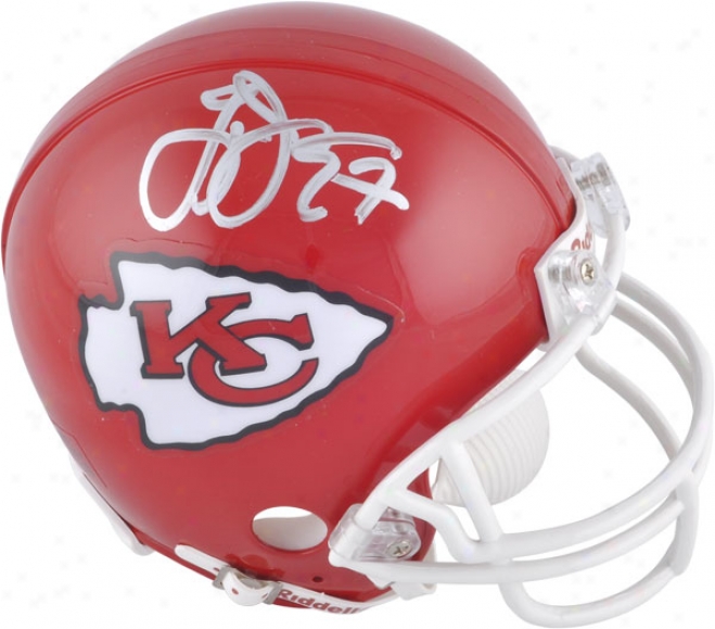 Larry Johnson Kansas City Chiefs Autographed Mini Helmet