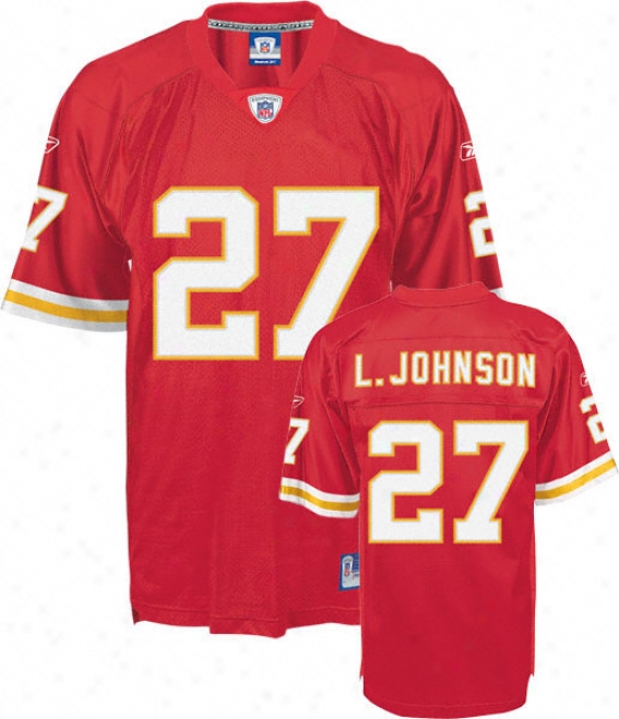 Larry Johnson Red Reebok Nfl Premier Kansas City Chiefs Juvenility Jersey