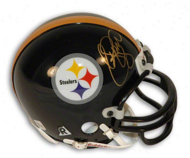 L.c. Greenwood Autographed Pittsburgh Steelesr Mini Helmet