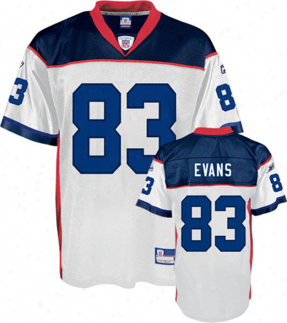 Lee Evans Youth Jersey: Reebok White Replica #83 Buffalo Bills Jersey