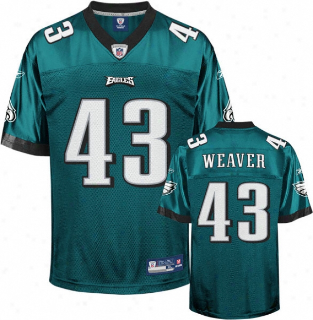 Leonard Weaver Jersey: Reebok Green #43 Philadelphia Eagles Replica Jersey