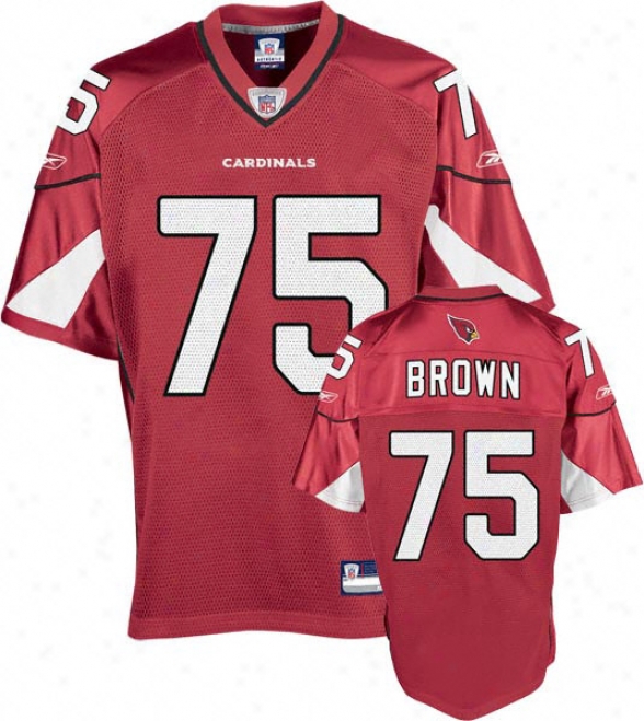 Levi Brown Jersey: Reebok Red Replica #75 Arizona Cardinals Jersey