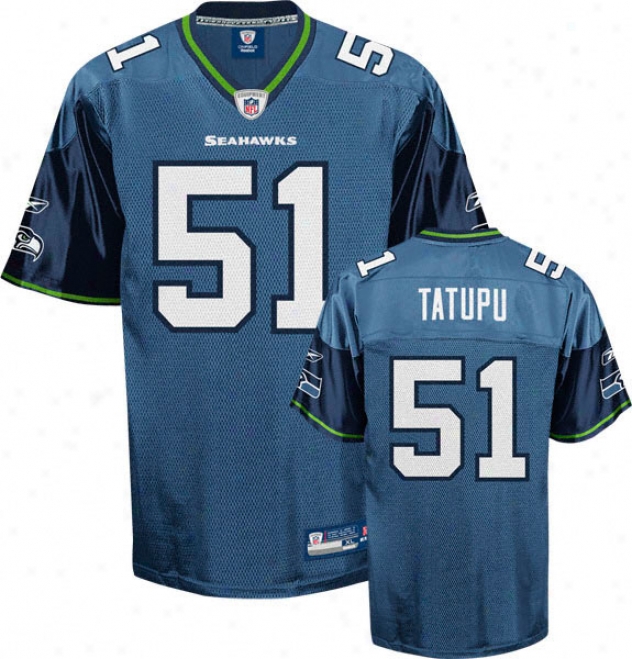 Lofa Tatupu Jersey: Reebok Blue Replica #51 Seattle Seahawks Jersey