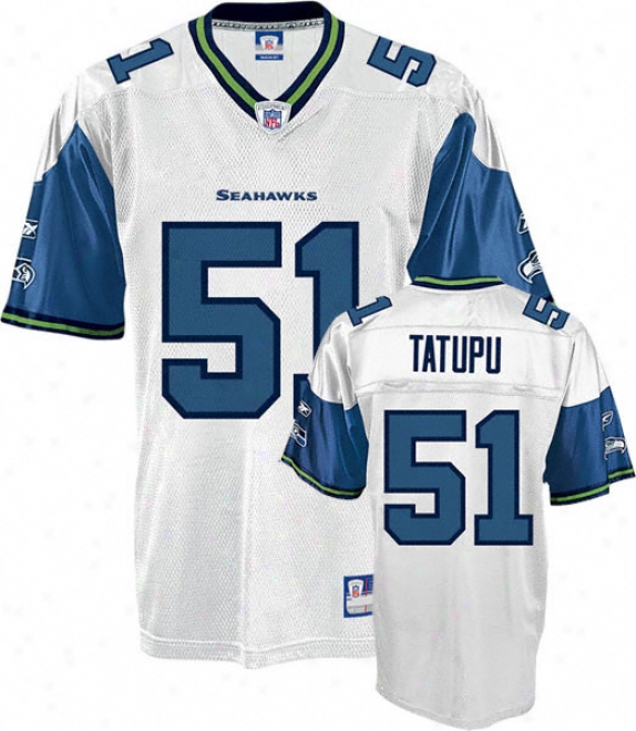 Lofa Tatupu Jersey: Reebok White Replica #51 Seattle Seahawks Jersey