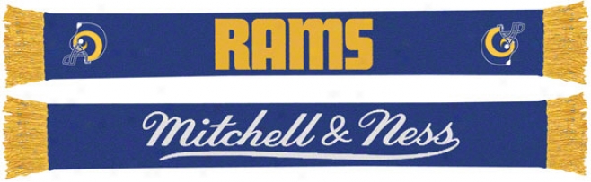 Los Angeles Rams Mitchell & Ness Throwback Team Scarf