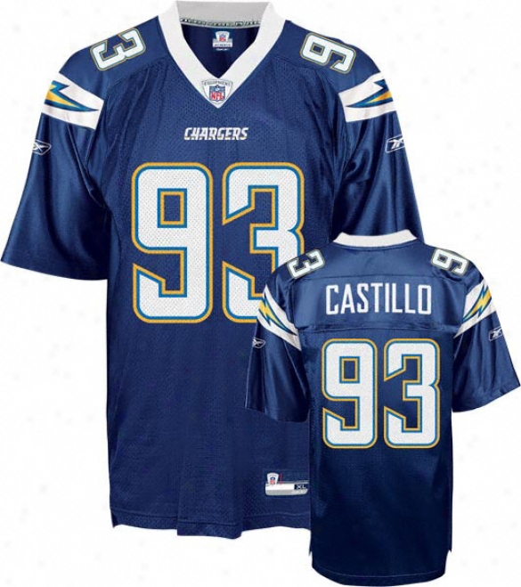 Luis Castillo Jersey: Reebok Navy Reppica #93 San Diego Chargers Jersey