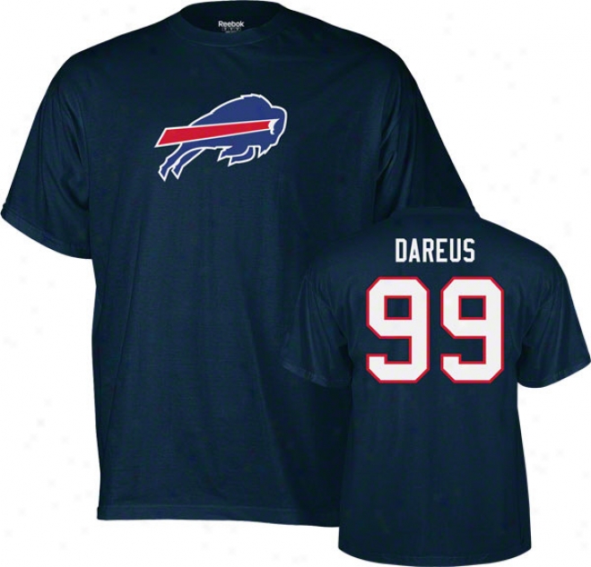 Marcell Dareus Buffalo Bills Blue Reebok Name & Number T-shirt