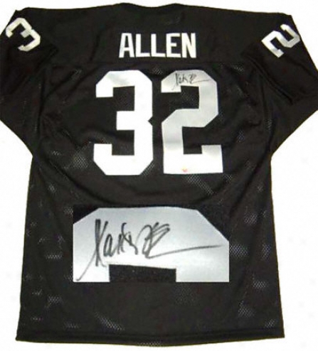 Marcus Allen Oakland Raiders Autographed Black Jersey