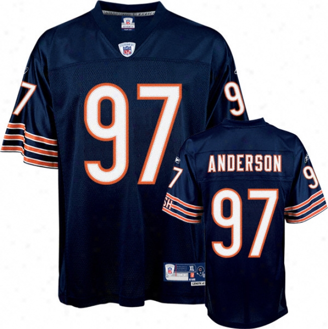 Mark Anderson Reebok Nfl Navy Premier Chicago Bears Jersey