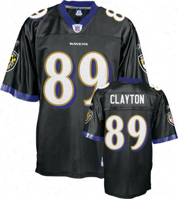 Mark Clayton Youth Jersey: Reebok Black Replica #89 Baltimore Ravens Jersey