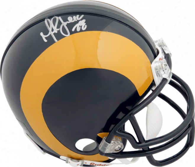 Marshall Faulk St. Louis Ramw Autographed Mini Helmet