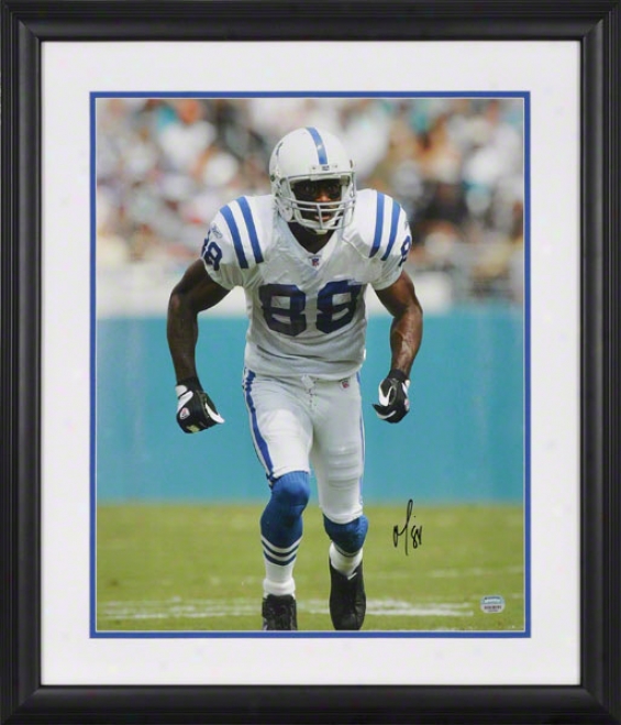 Marvin Harrison Framed Autographed 16x20 Photograph  Details: Indianapolis Colts