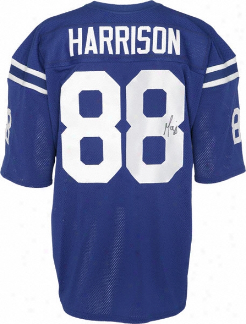 Marvin Harrison Indianapolis Colts Autographed Jersey  Details: Custom