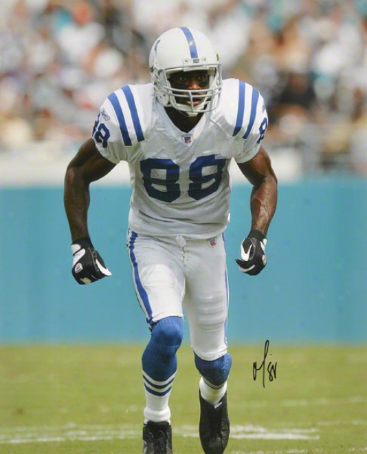 Marvin Harrison Indianapolis Colts - Off The Line - Autographed 16x20 Photograph