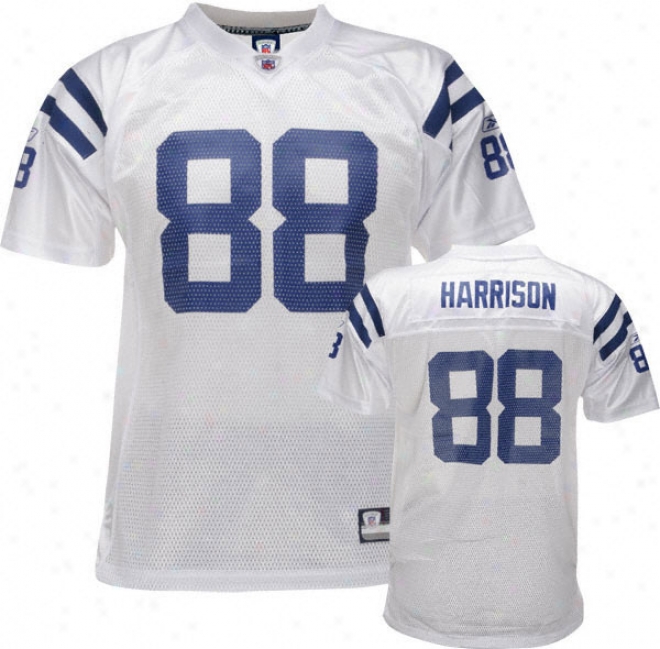 Marvin Harrison White Reebok Nfl Replicw Indianapolis Colts Youth Jersey