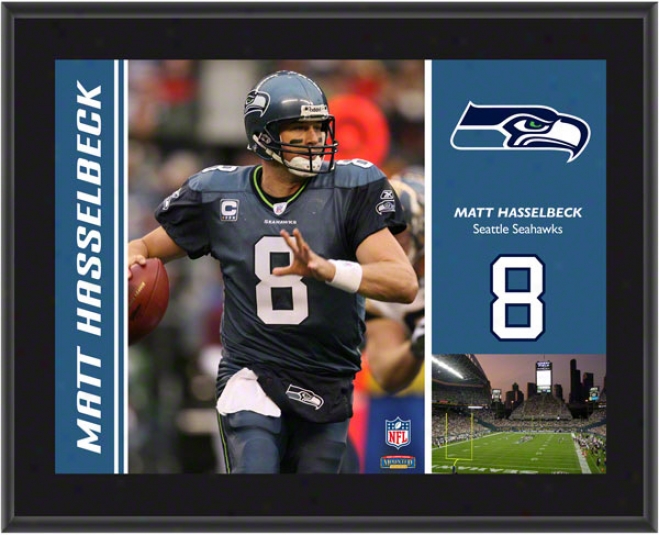 Matt Hasselbeck Plaque  Details: Seattle Seahawks, Sublimated, 10x13, Nfl Plaque