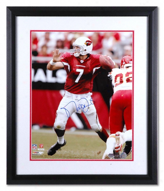 Matt Leinart Arizona Cardinals - Passing - Framed Autographed 16x20 Photograph